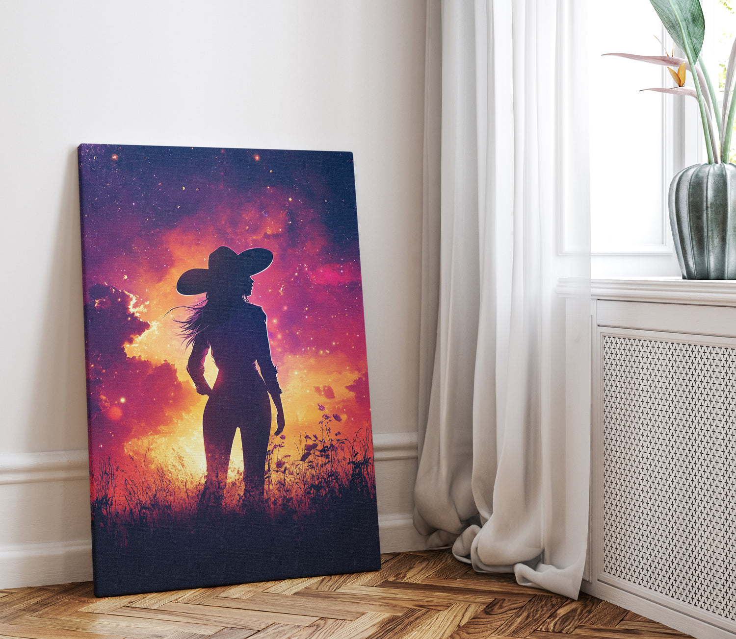 .75&quot; Matte Canvas - Cosmic Cowgirl