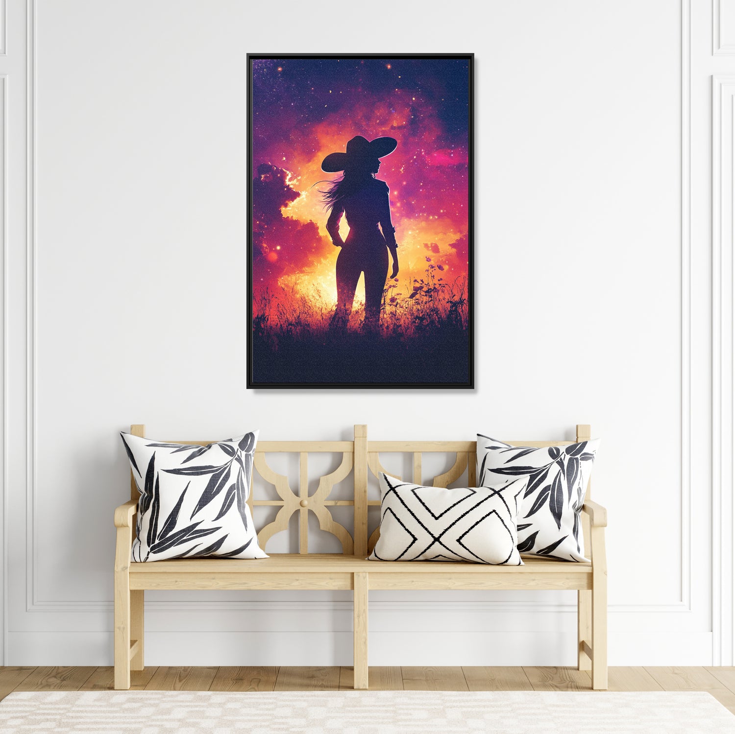 Framed Canvas - Cosmic Cowgirl