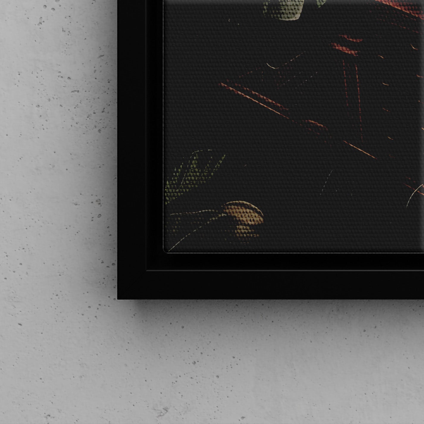 Framed Canvas - Book Hoarder Feline Gaze