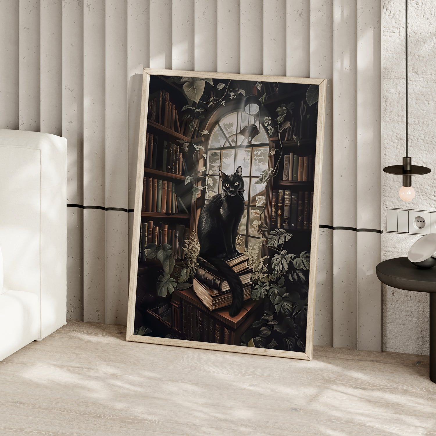 Book Hoarder Feline Gaze