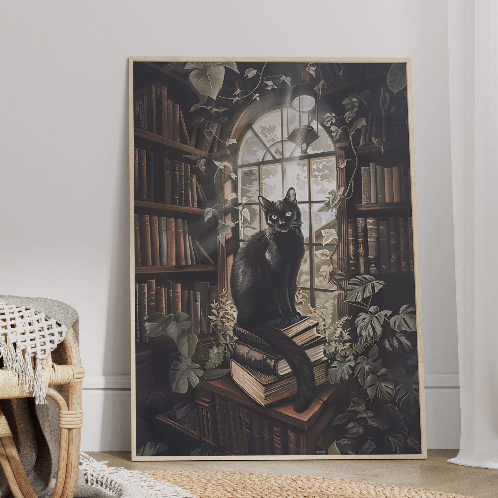 Book Hoarder Feline Gaze