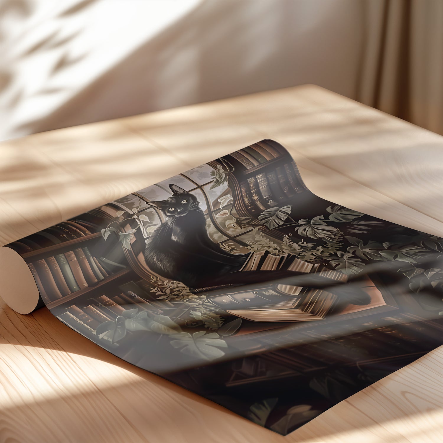 Book Hoarder Feline Gaze