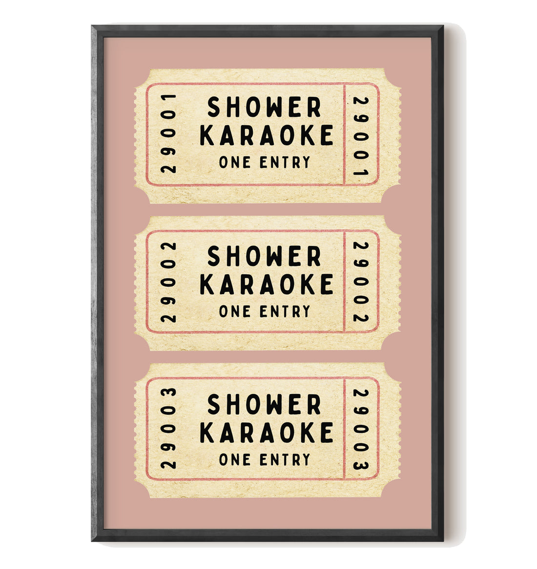 Shower Karaoke Admit Ticket