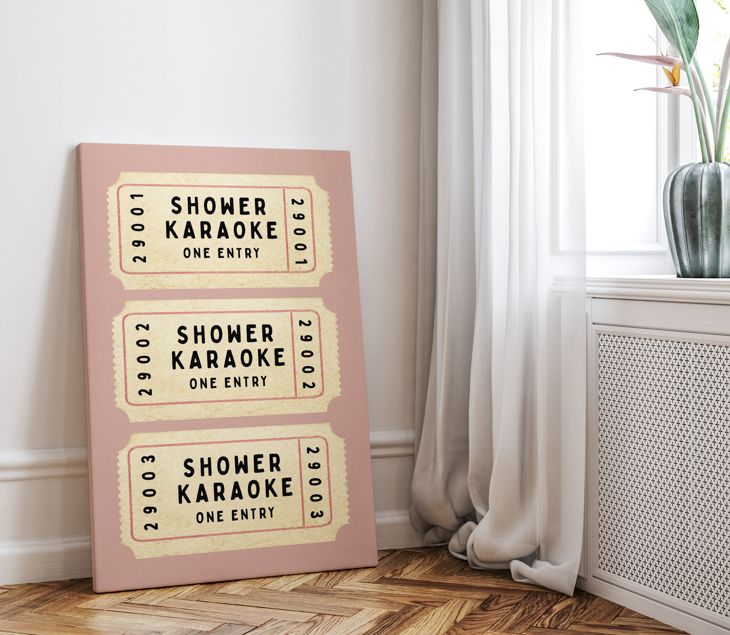 .75" Matte Canvas - Shower Karaoke Admit Ticket