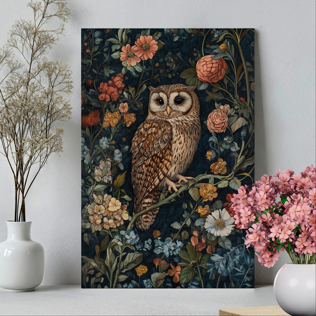 .75&quot; Matte Canvas - Guardian of the Floral Night