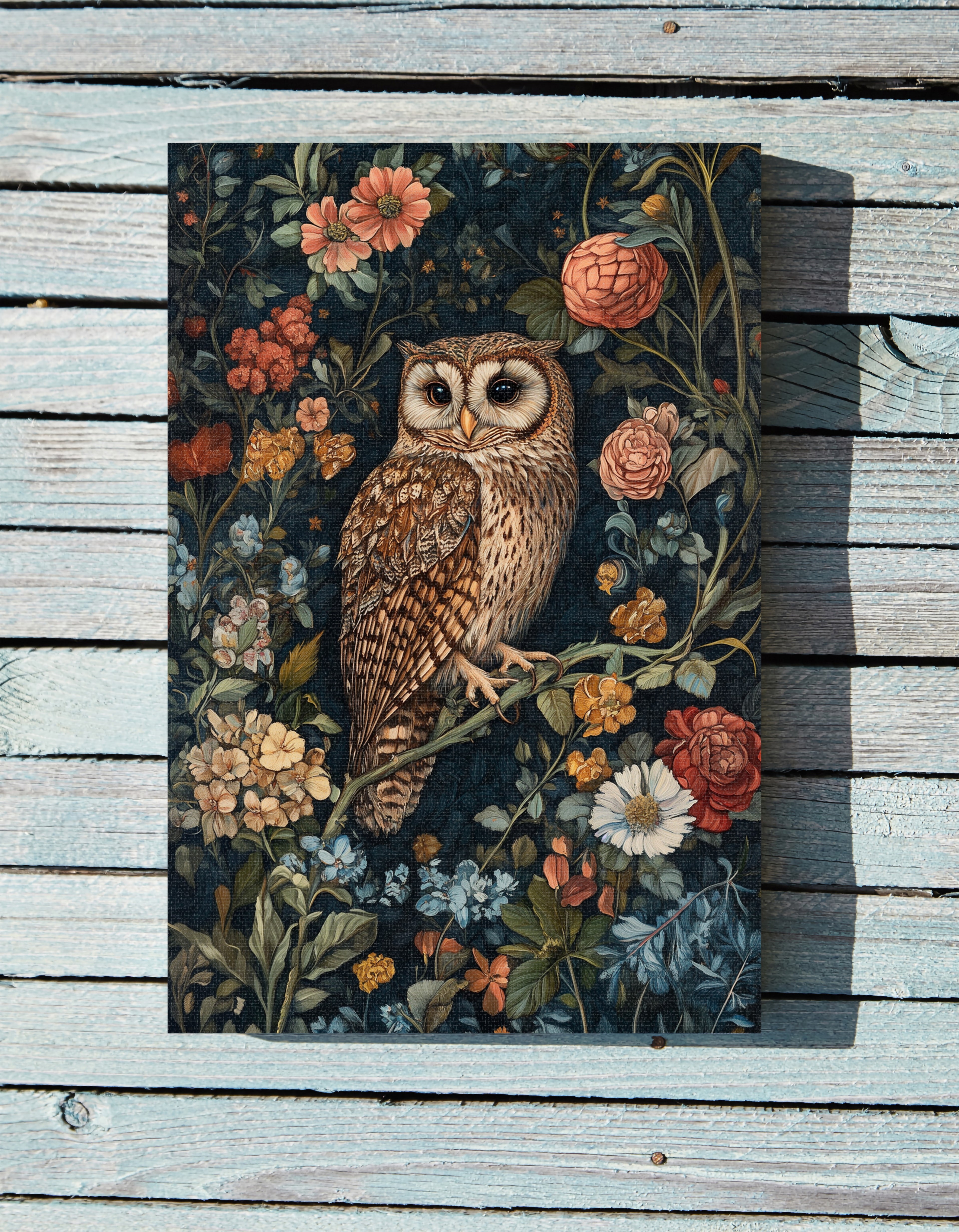 .75&quot; Matte Canvas - Guardian of the Floral Night