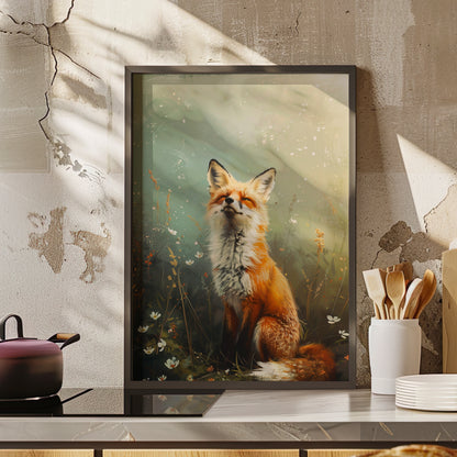 Framed Paper Print - Woodland Fox&