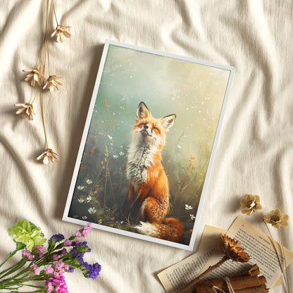 Framed Paper Print - Woodland Fox&