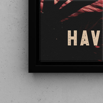 Framed Canvas - Sweet Cheeks Flamingo Welcome