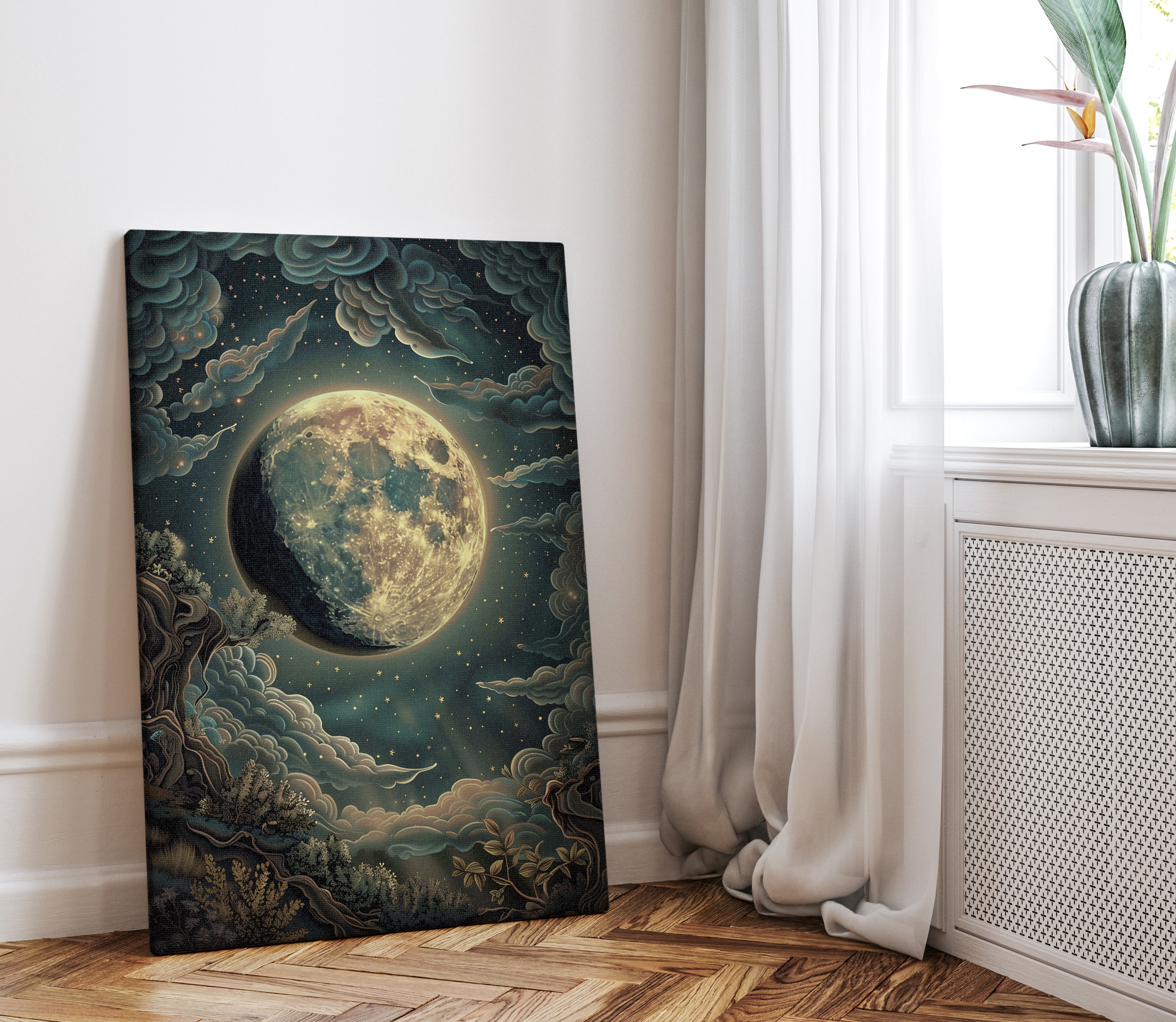 .75" Matte Canvas - Waxing Gibbous Dreamscape