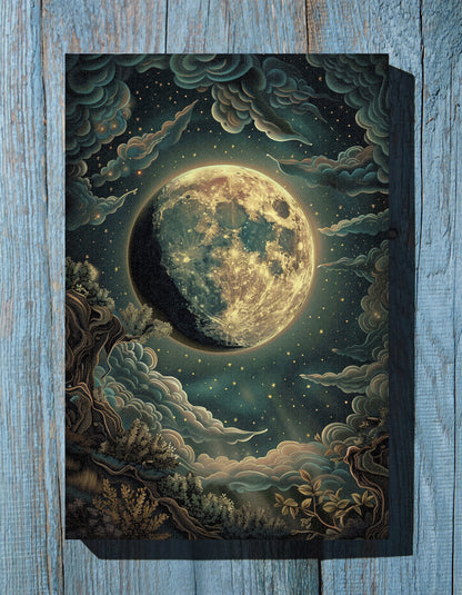 .75" Matte Canvas - Waxing Gibbous Dreamscape