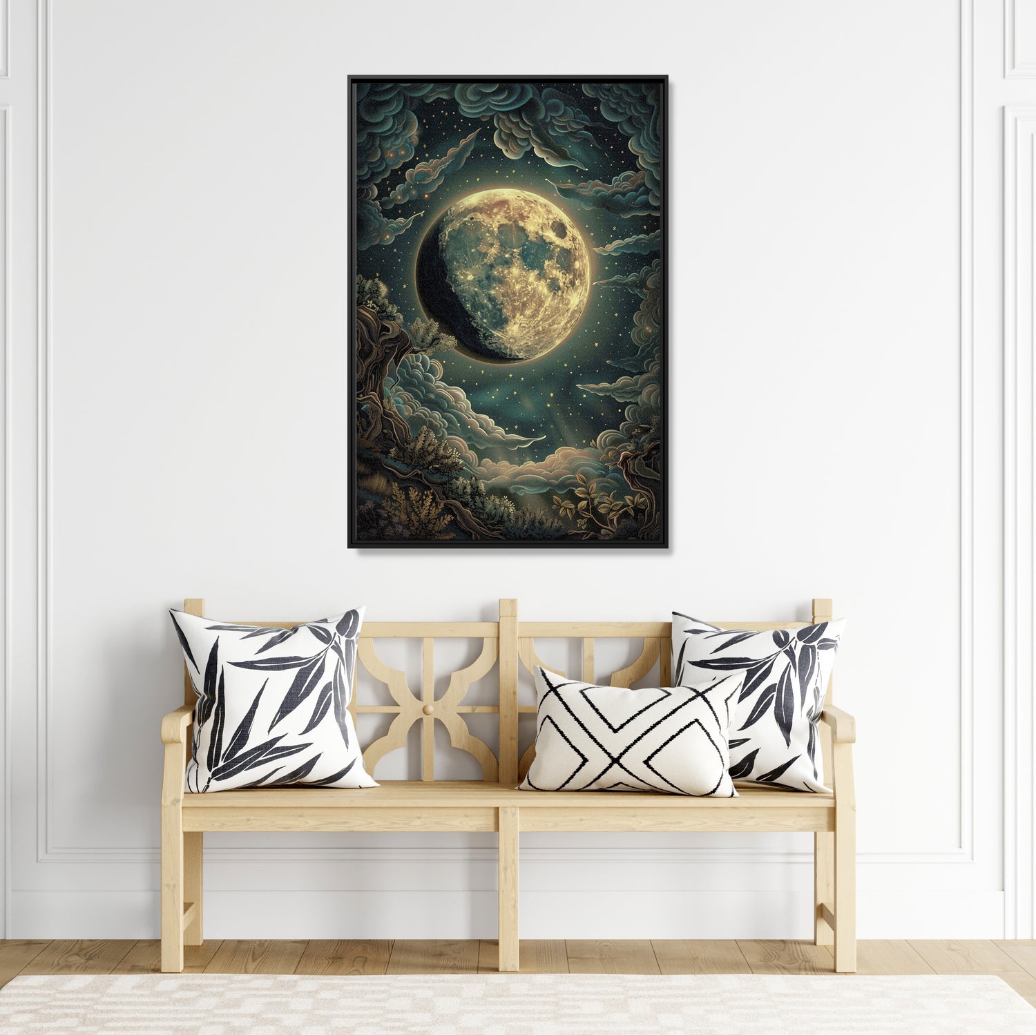 Framed Canvas - Waxing Gibbous Dreamscape