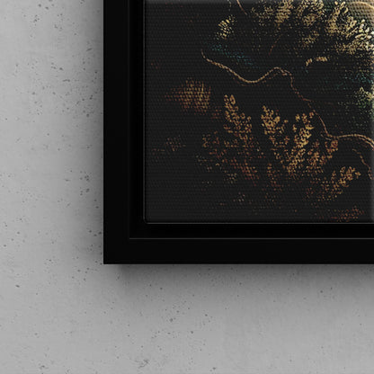 Framed Canvas - Waxing Gibbous Dreamscape