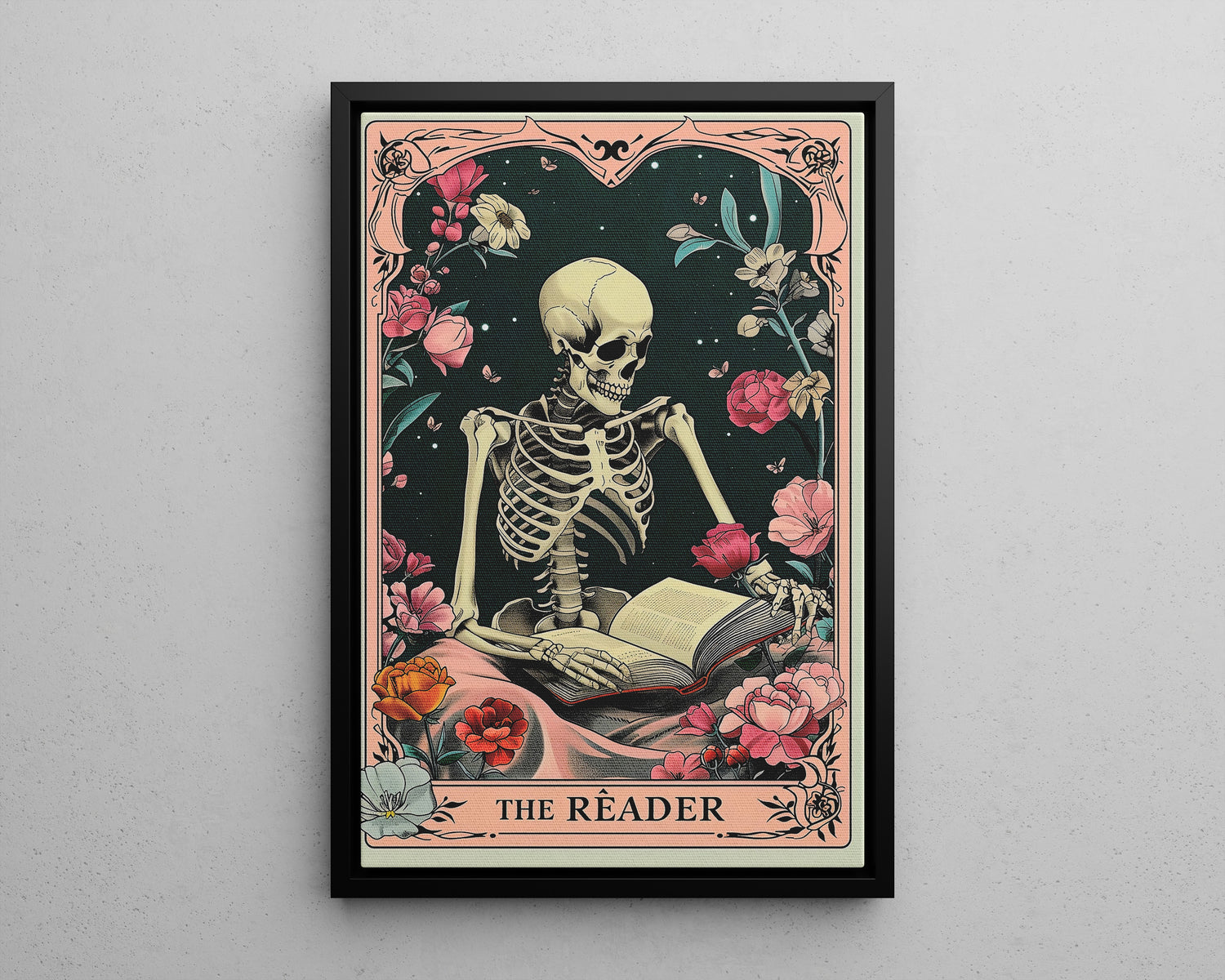 Framed Canvas - The Eternal Reader
