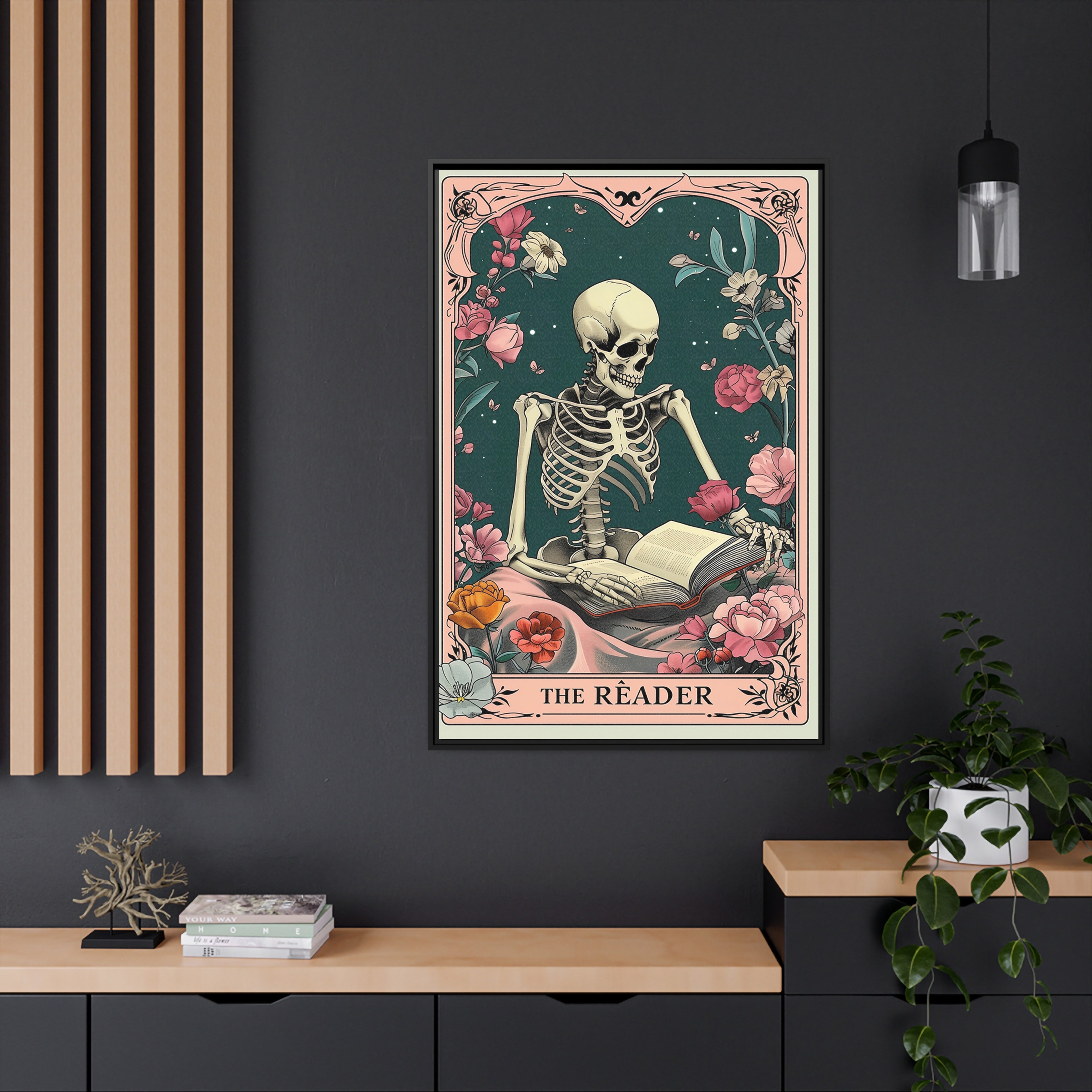 Framed Canvas - The Eternal Reader
