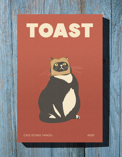 .75" Matte Canvas - Toasted Feline Fancy
