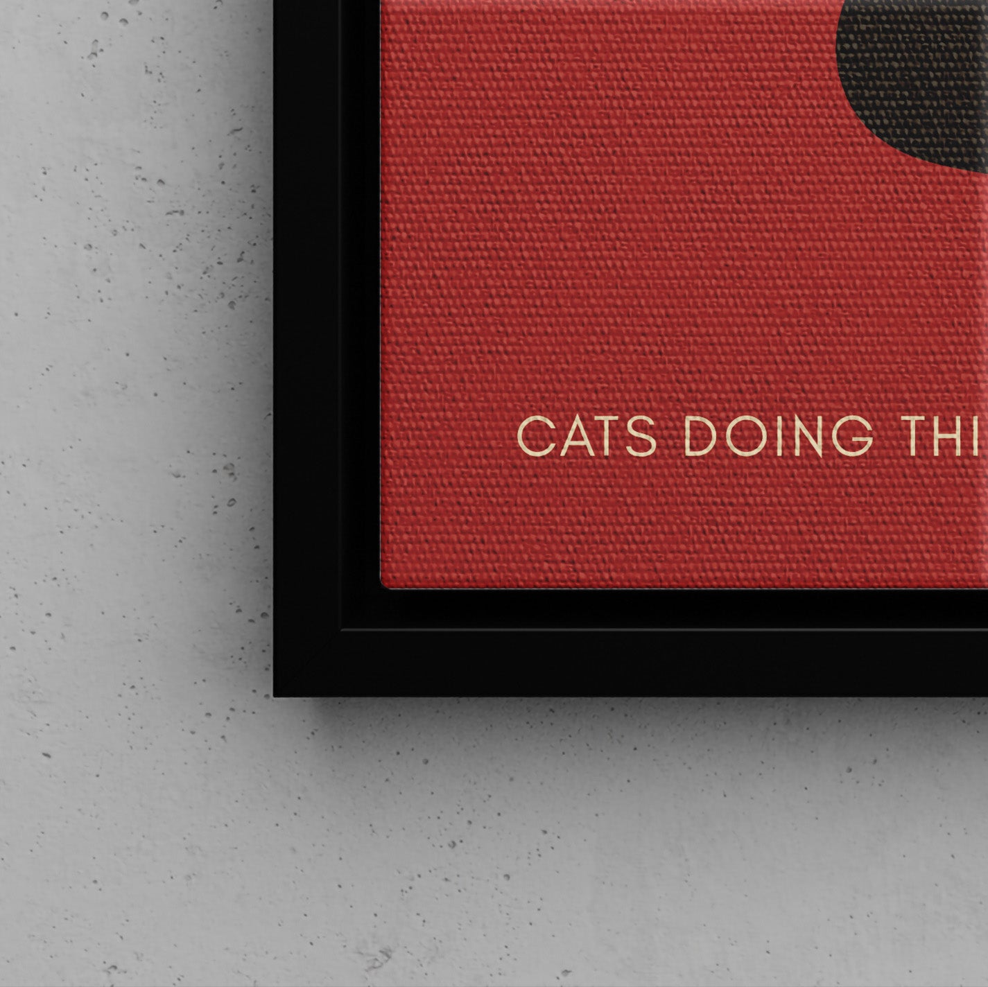 Framed Canvas - Toasted Feline Fancy