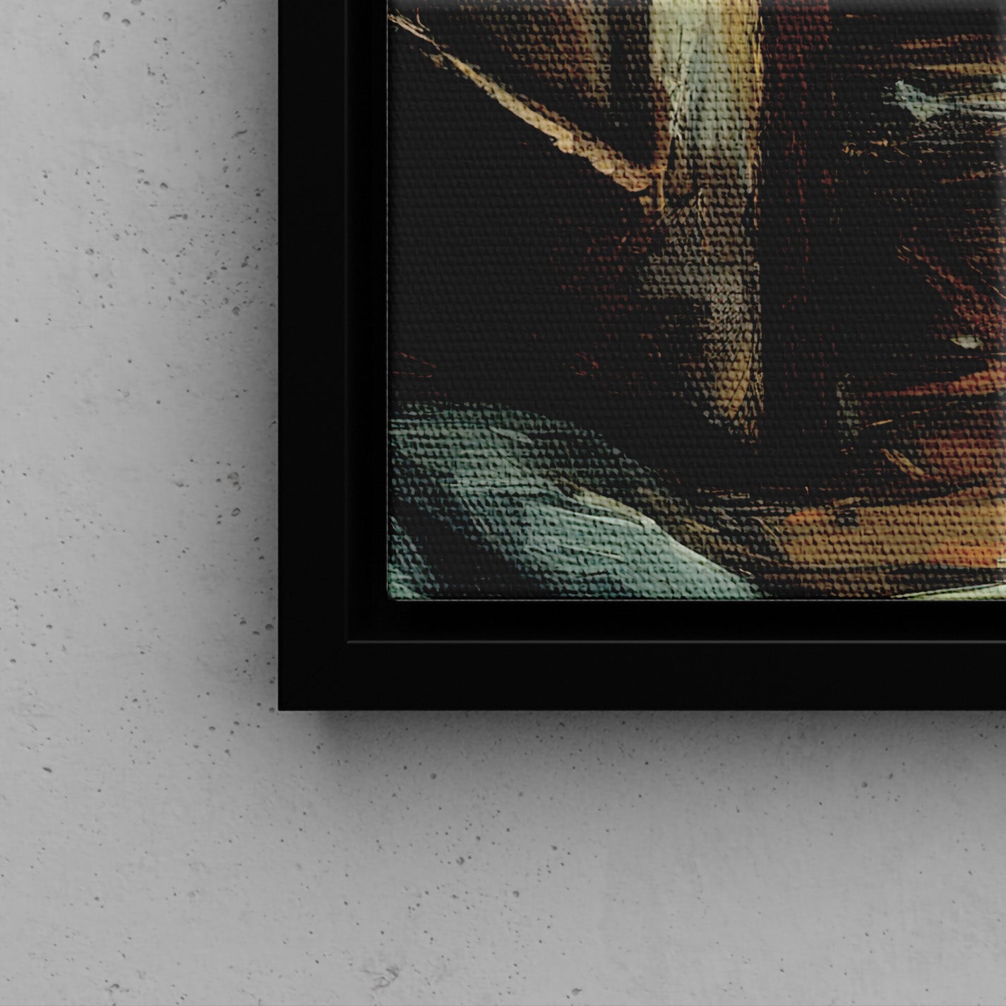 Framed Canvas - Ghostly Bathroom Break