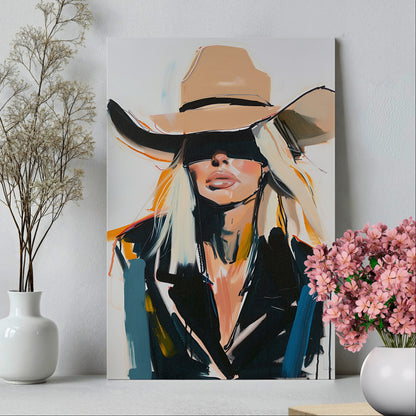 .75&quot; Matte Canvas - Blindfolded Cowgirl Charm