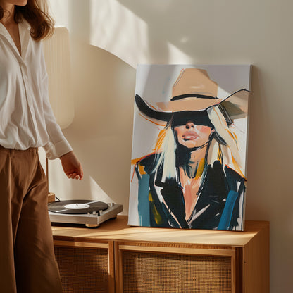 .75&quot; Matte Canvas - Blindfolded Cowgirl Charm