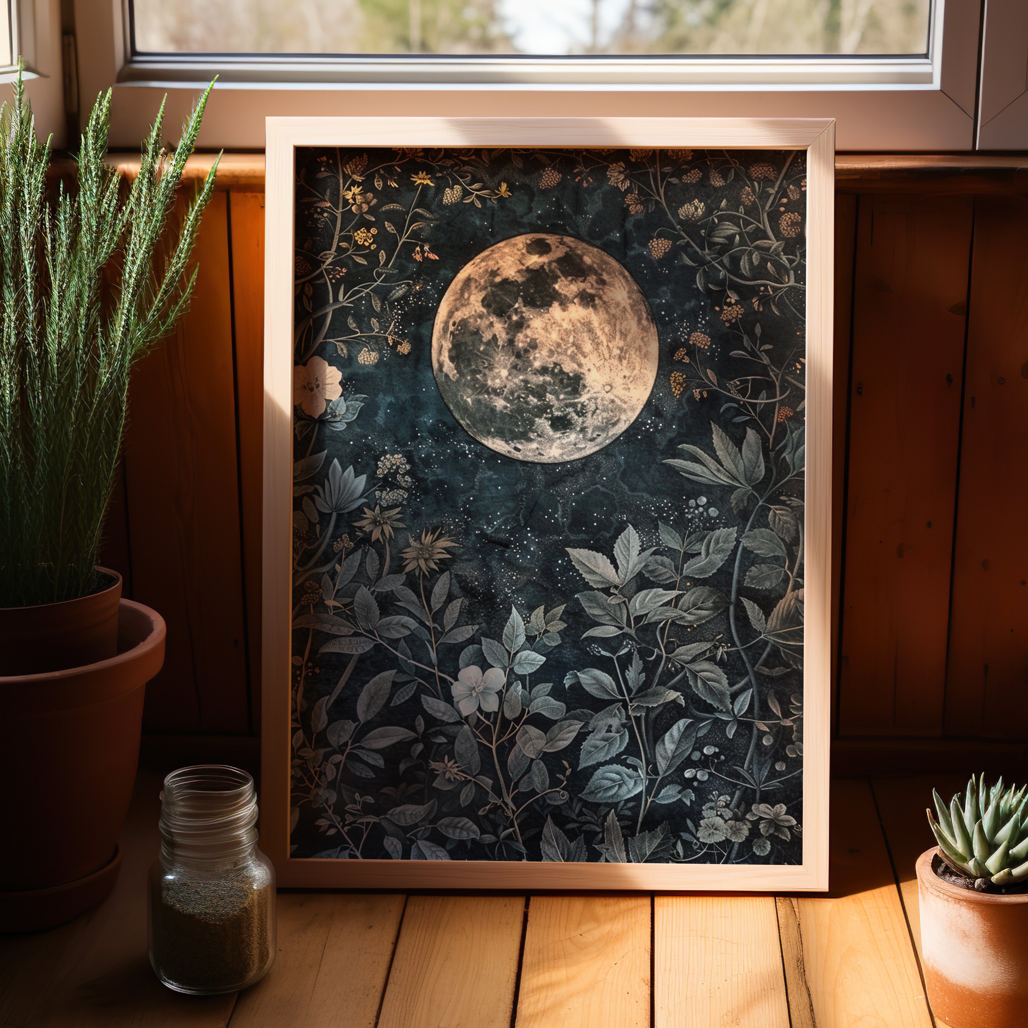 Midnight Moonlit Garden