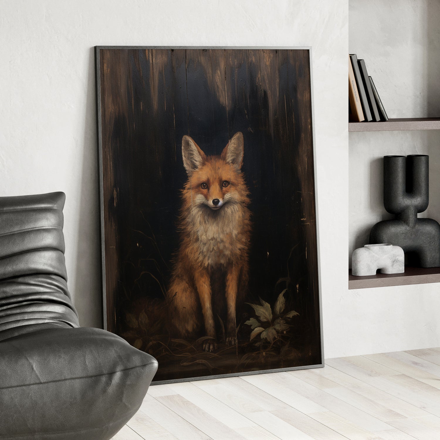 Framed Paper Print - Mystical Fox Gaze