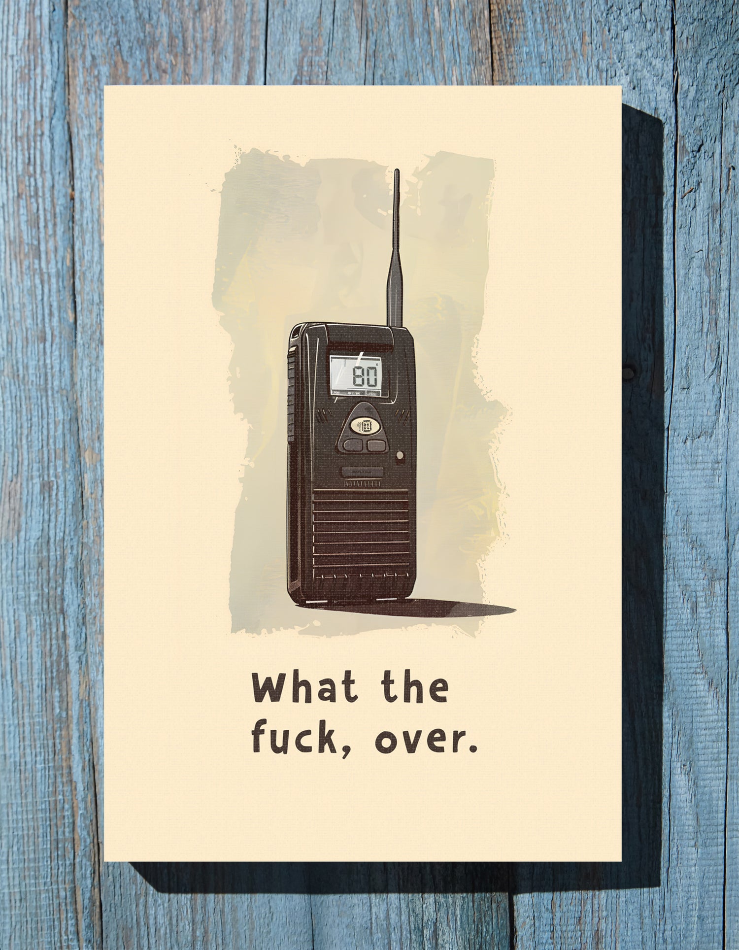 1.25" Matte Canvas - Walkie Talkie WTF Moment