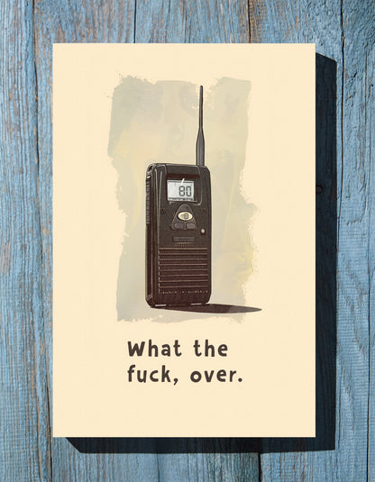 1.25" Matte Canvas - Walkie Talkie WTF Moment