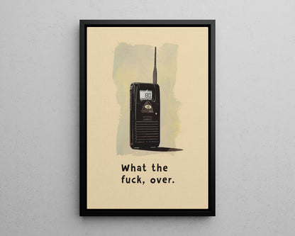 Framed Canvas - Walkie Talkie WTF Moment