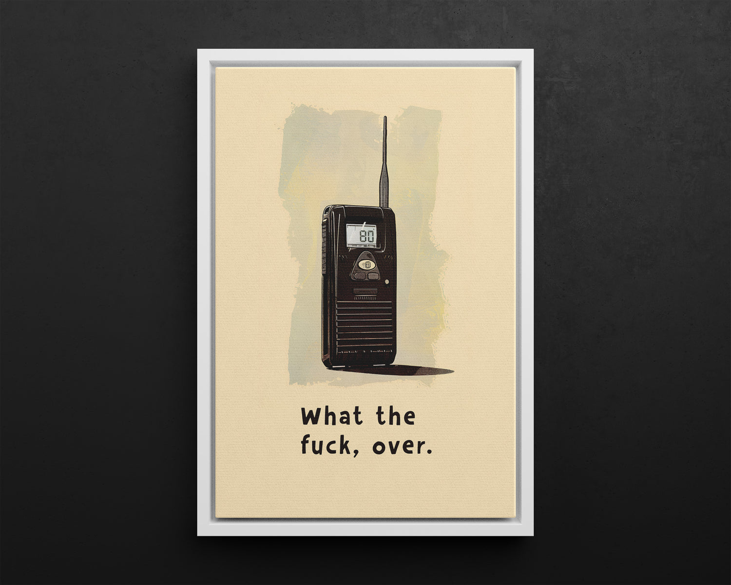 Framed Canvas - Walkie Talkie WTF Moment