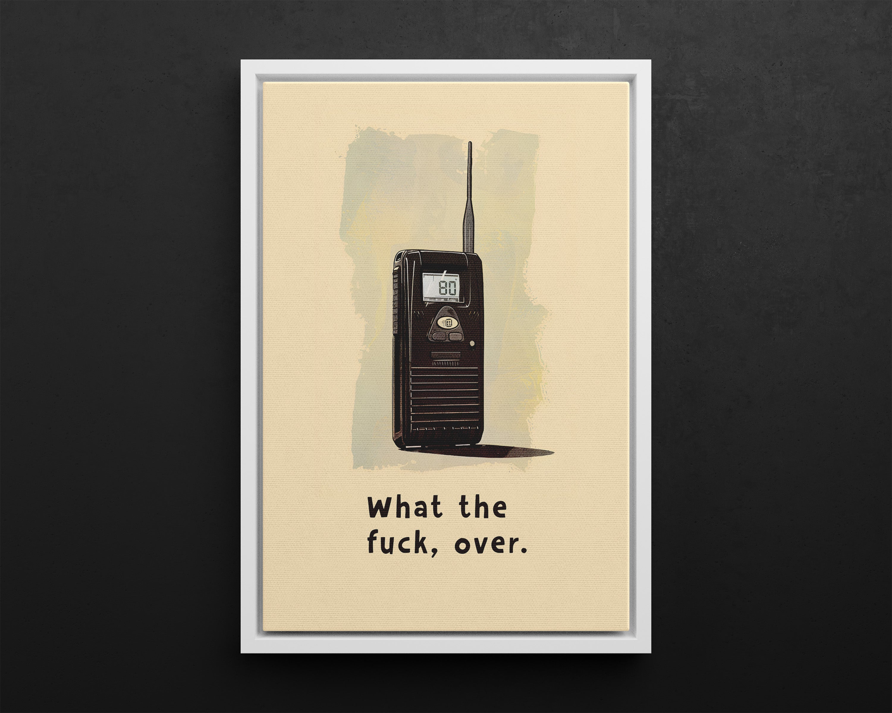 Framed Canvas - Walkie Talkie WTF Moment