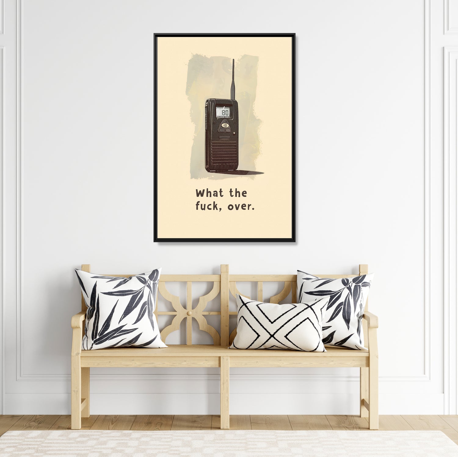 Framed Canvas - Walkie Talkie WTF Moment