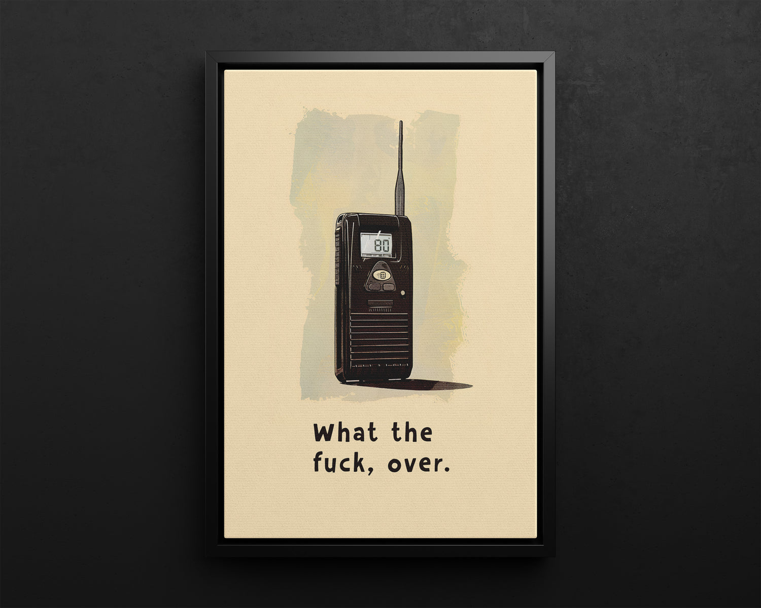 Framed Canvas - Walkie Talkie WTF Moment