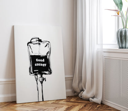 1.25" Matte Canvas - Good Energy IV Bag