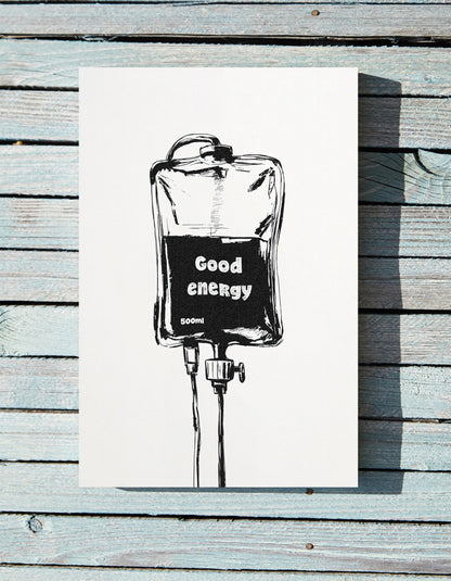 1.25" Matte Canvas - Good Energy IV Bag