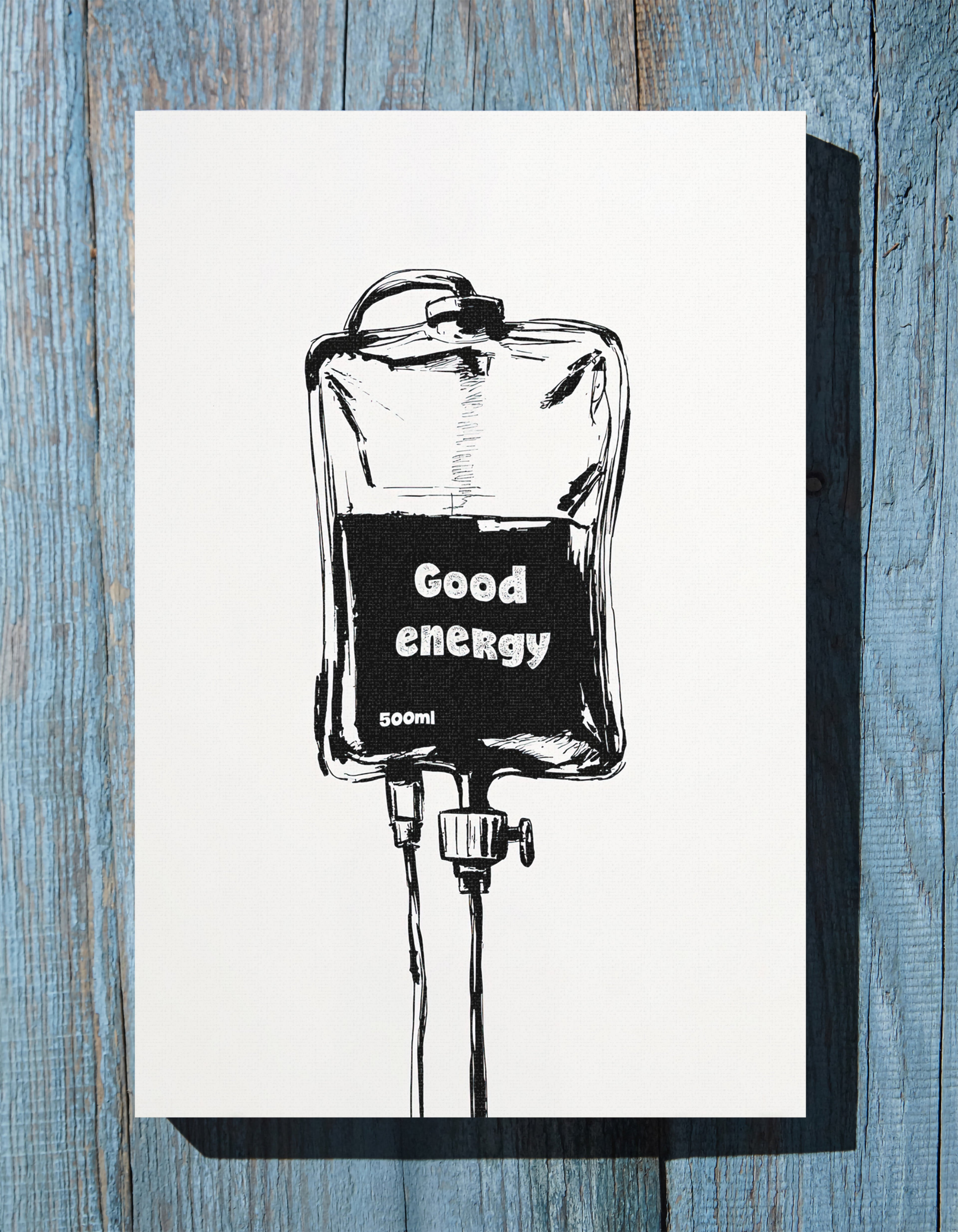 1.25" Matte Canvas - Good Energy IV Bag