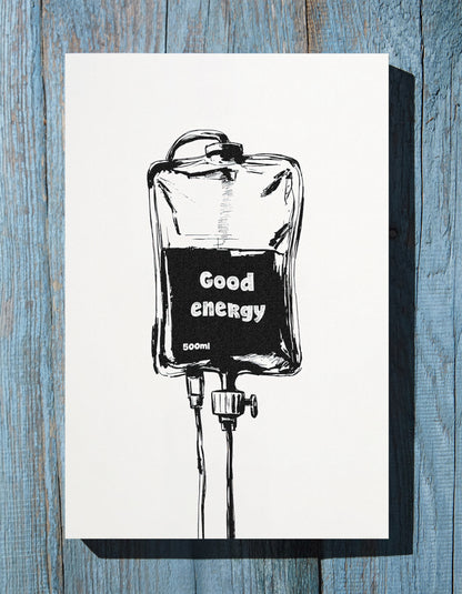 1.25" Matte Canvas - Good Energy IV Bag