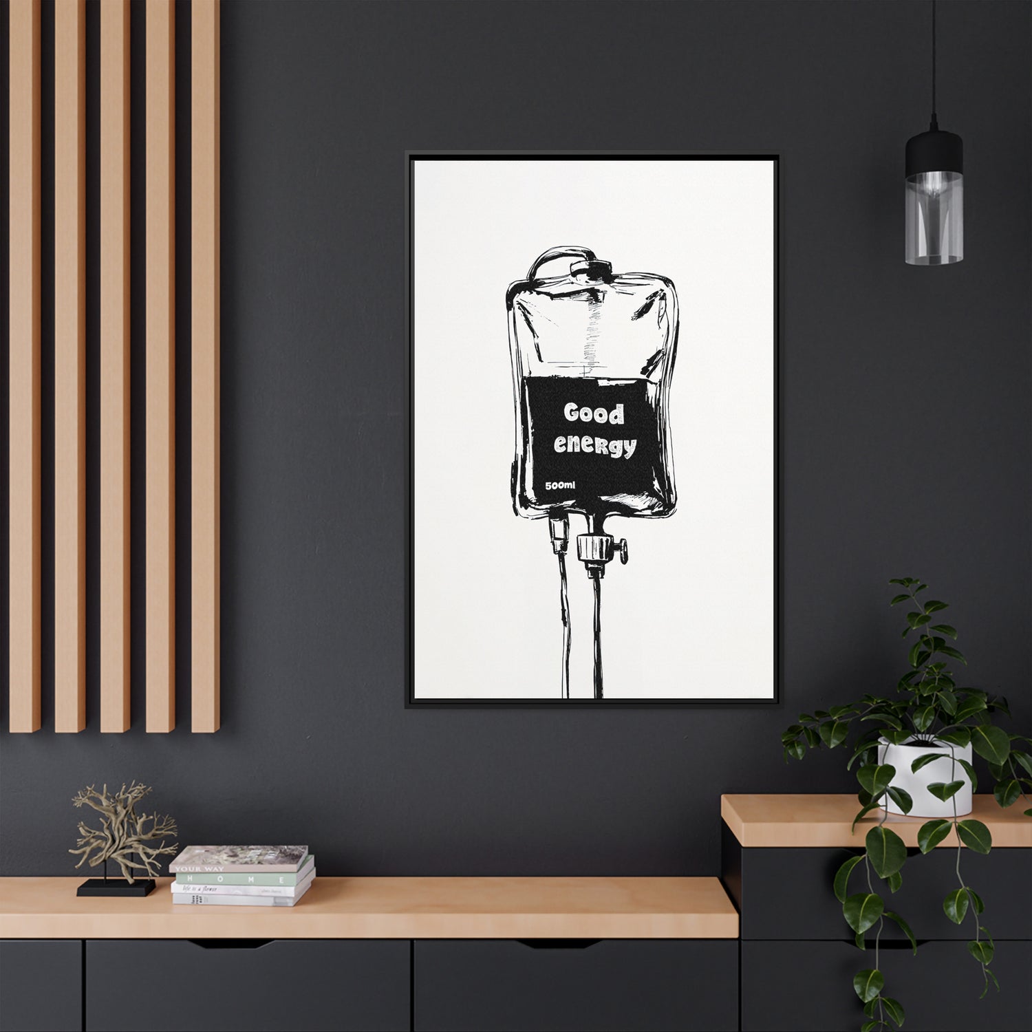 Framed Canvas - Good Energy IV Bag