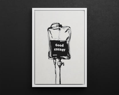 Framed Canvas - Good Energy IV Bag