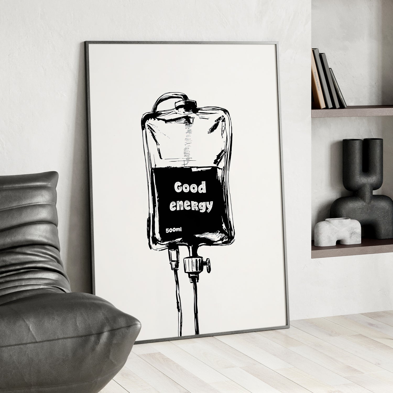 Framed Paper Print - Good Energy IV Bag