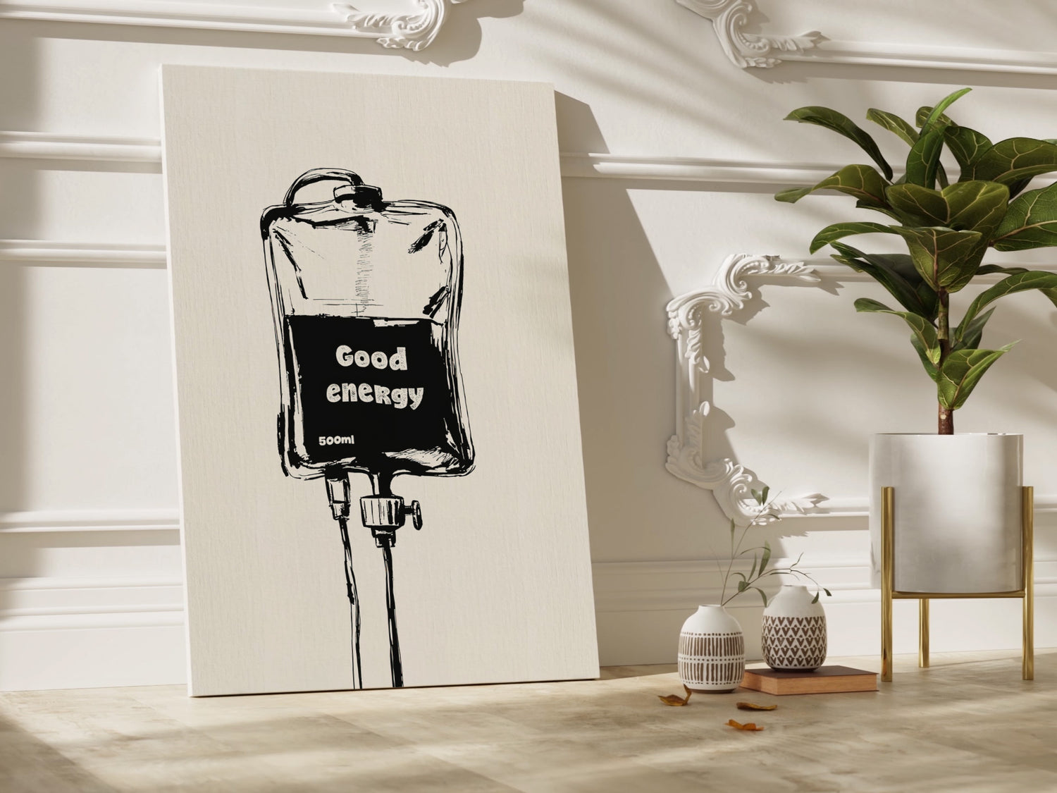 1.25" Matte Canvas - Good Energy IV Bag