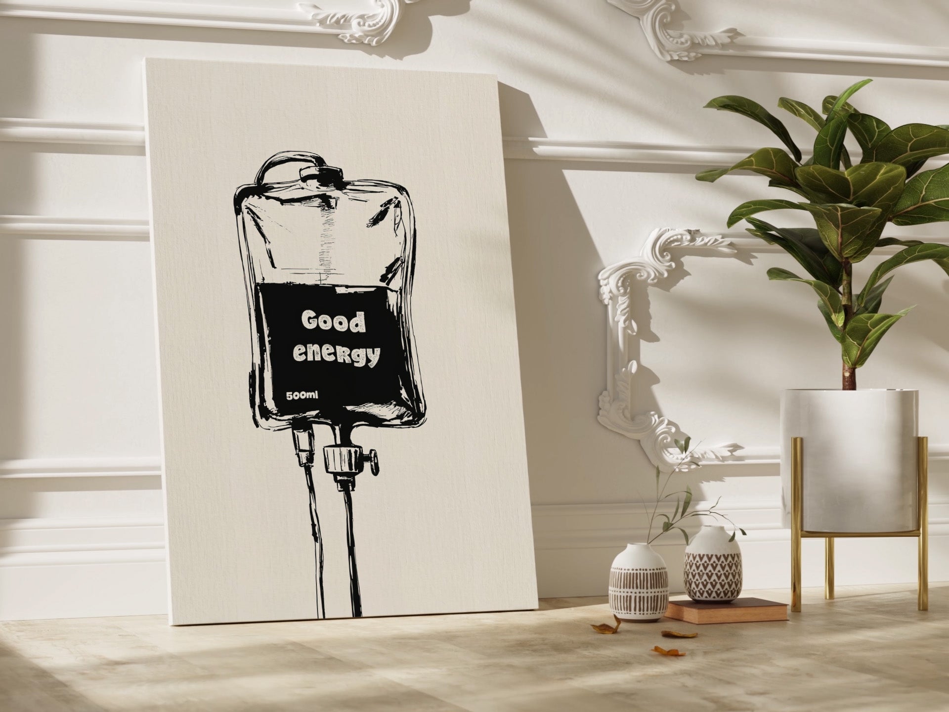 1.25" Matte Canvas - Good Energy IV Bag