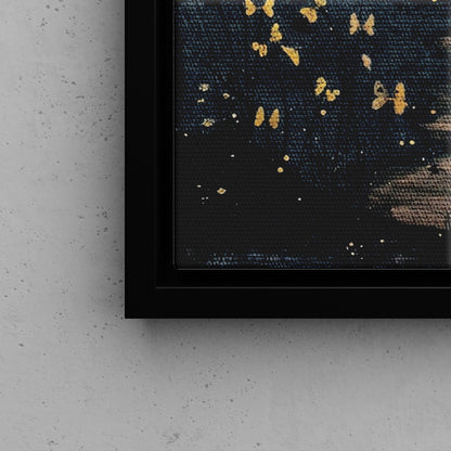 Framed Canvas - Golden Firefly Nightscape