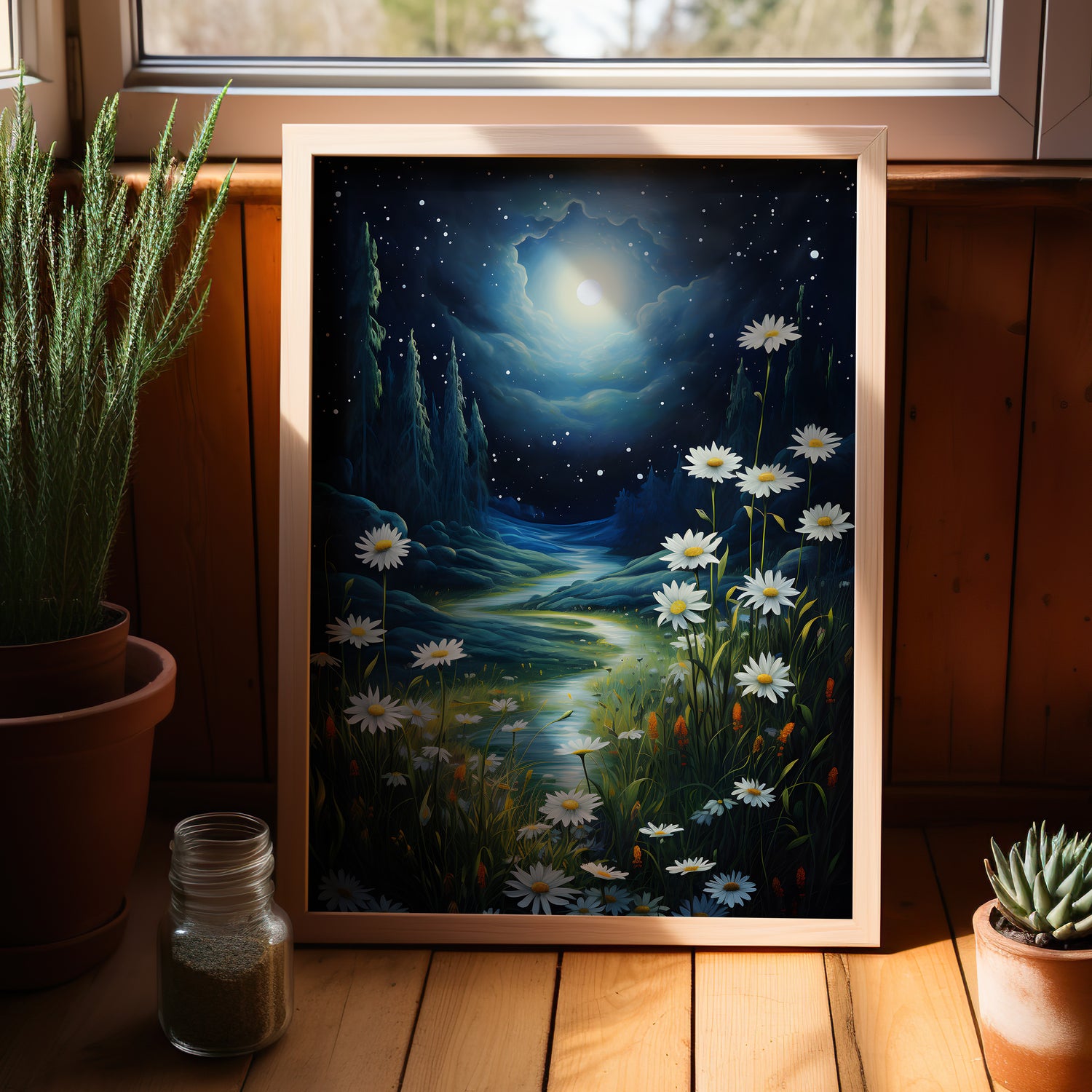 Moonlit Daisy Dream