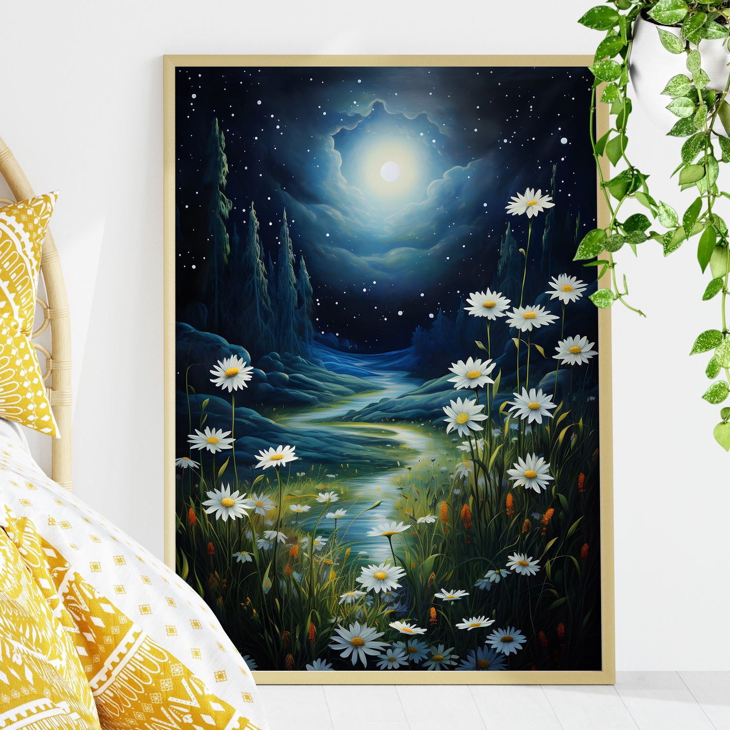 Moonlit Daisy Dream