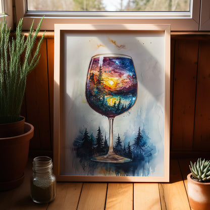 Galaxy Within the Wine Glass