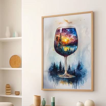 Galaxy Within the Wine Glass