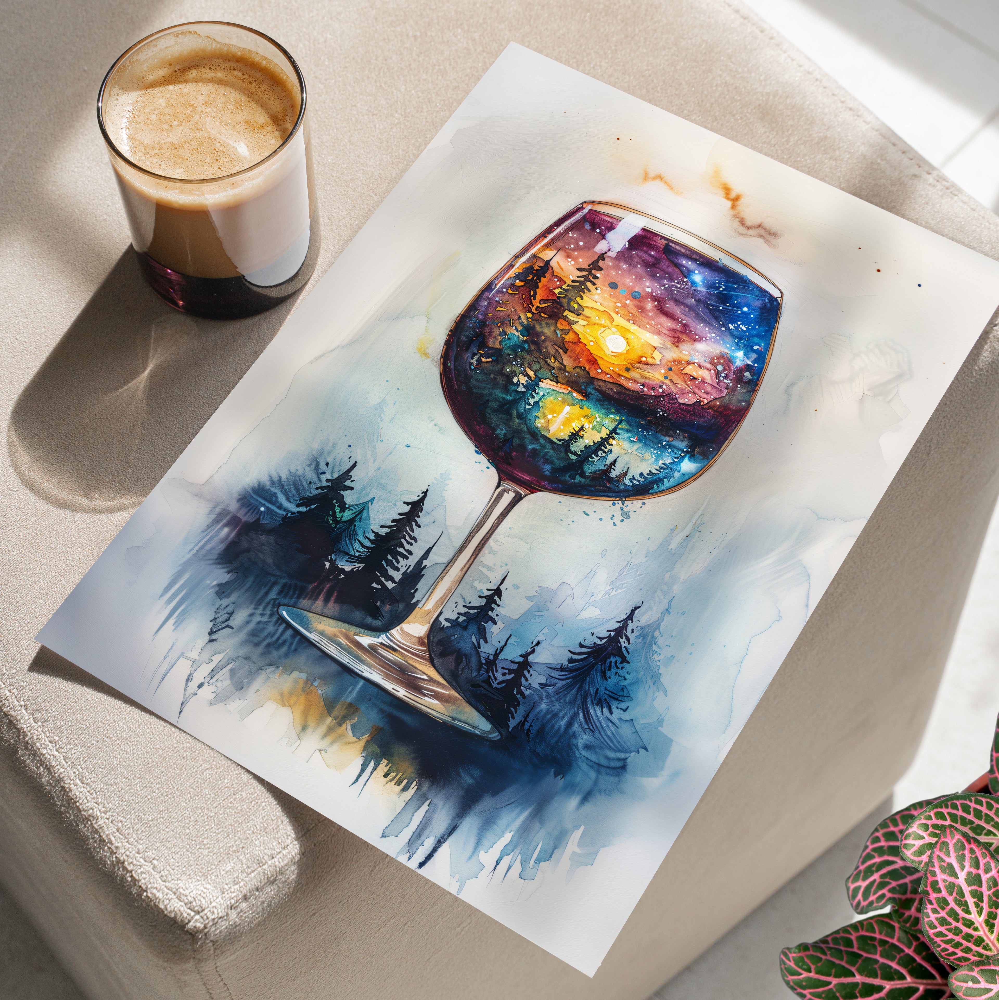 Galaxy Within the Wine Glass