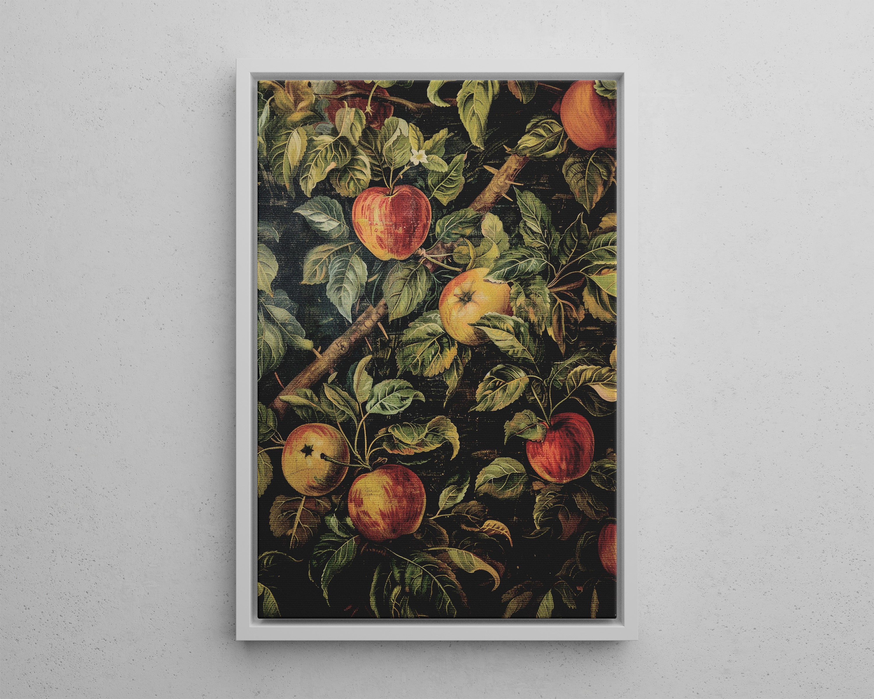 Framed Canvas - Orchard Harvest Apples