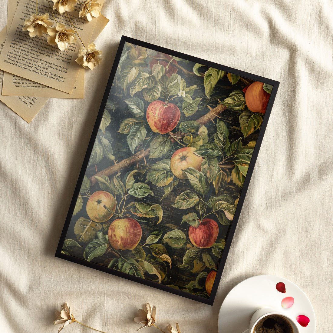 Framed Paper Print - Orchard Harvest Apples